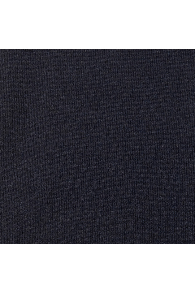 Grüner Cashmerepullover in Navy