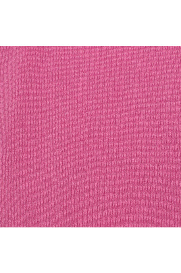 Grüner Cashmerepullover in Pink