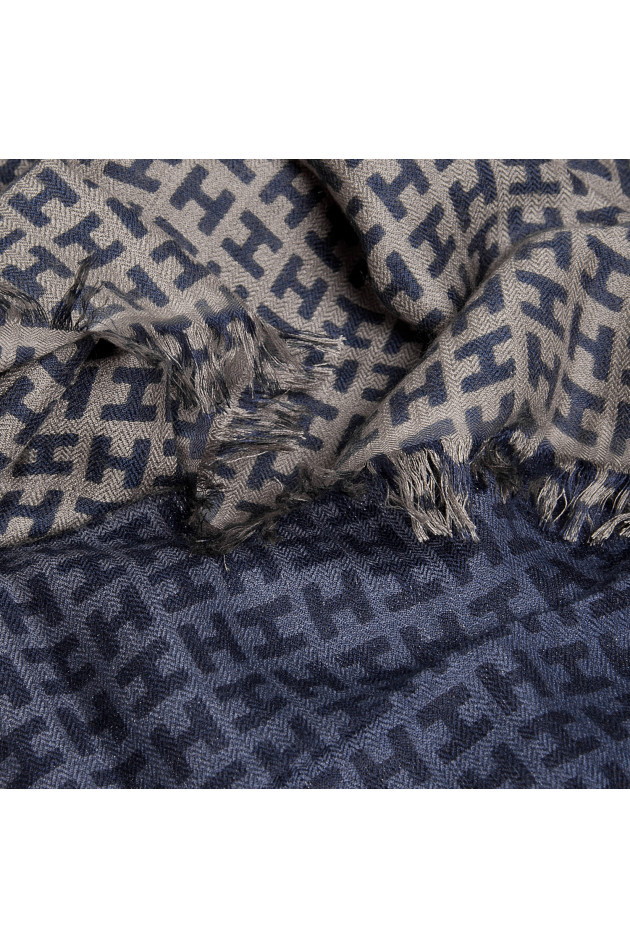 Hemisphere Cashmereschal RADEOMBRE in Taupe/Blau