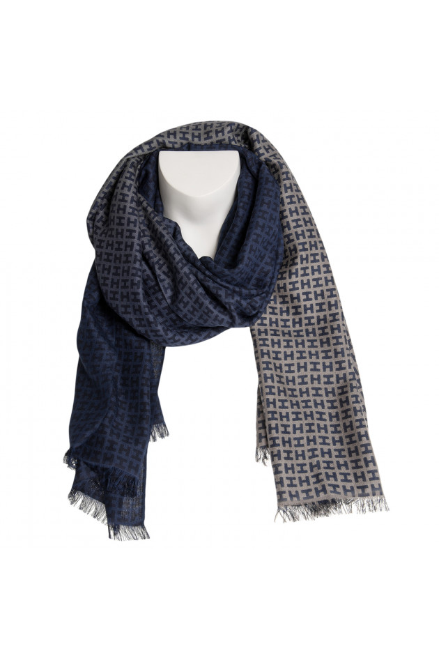 Hemisphere Cashmereschal RADEOMBRE in Taupe/Blau