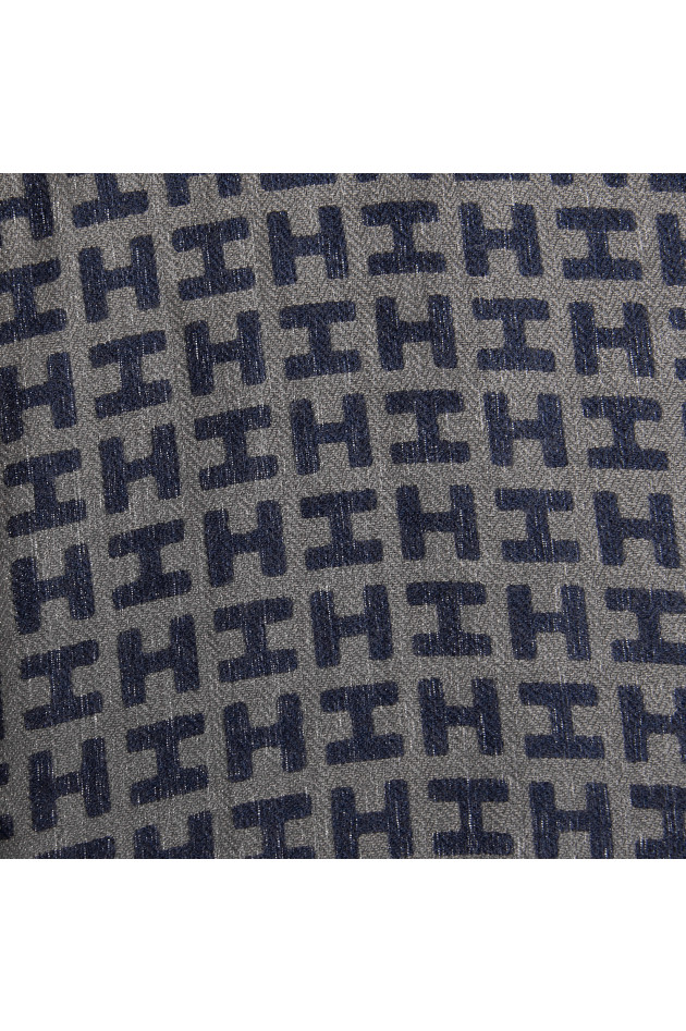 Hemisphere Cashmereschal RADEOMBRE in Taupe/Blau