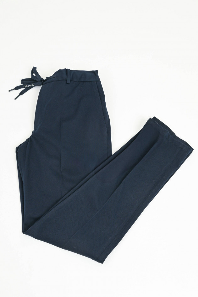 Circolo 1901 Hose aus Baumwoll-Mix in Navy