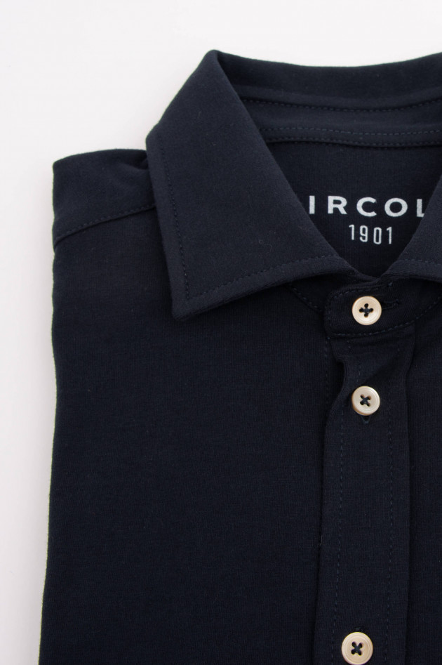 Circolo 1901 Jersey-Hemd in Navy