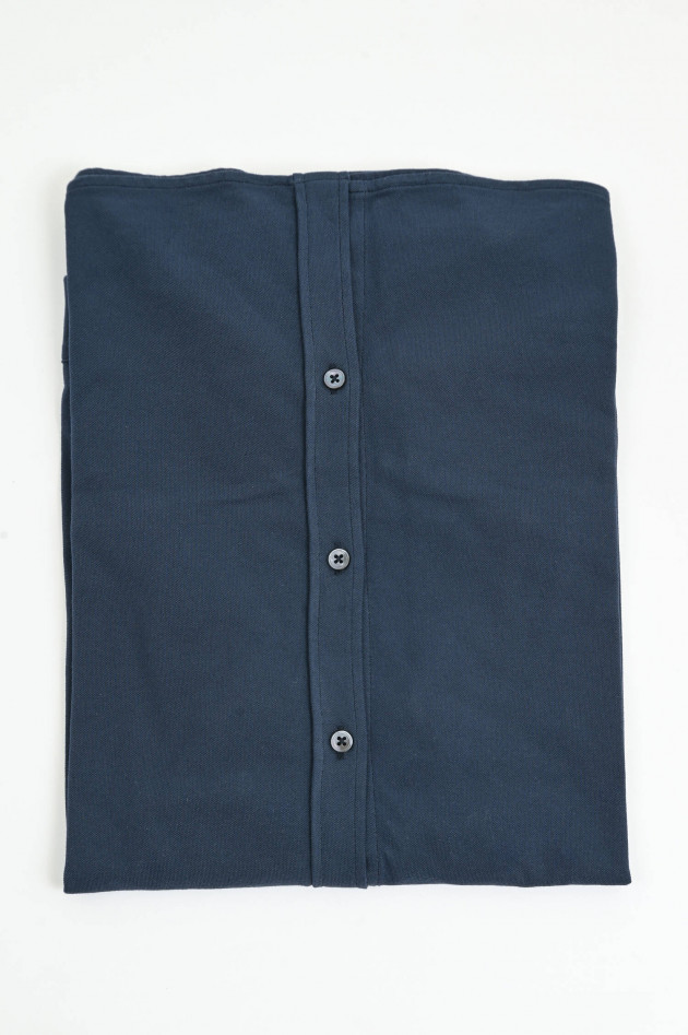 Circolo 1901 Langarm Polo-Shirt in Navy