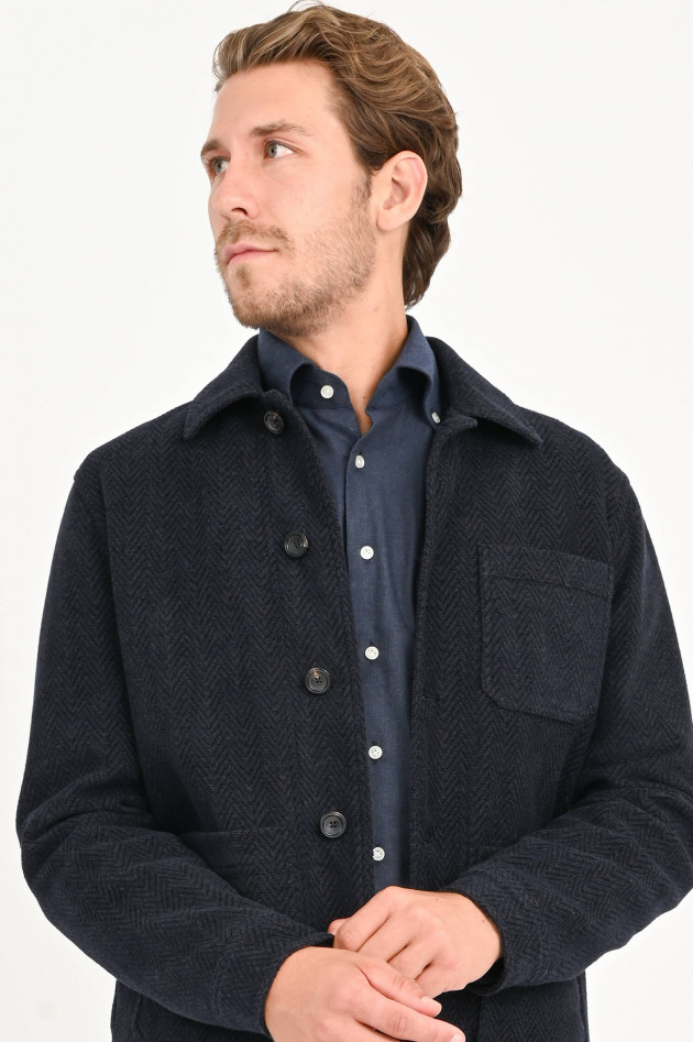 Circolo 1901 Jacke mit Fischgrät in Navy