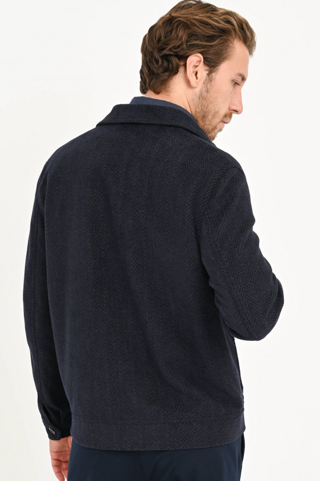 Circolo 1901 Jacke mit Fischgrät in Navy