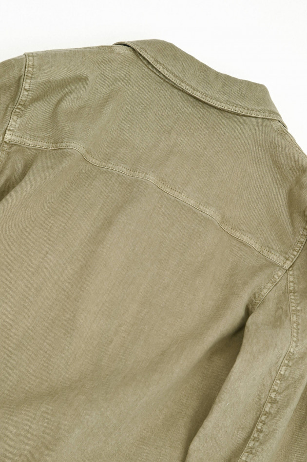Circolo 1901 Jacke aus Leinen-Mix in Oliv