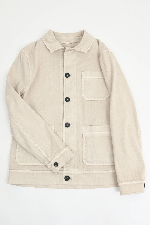 Circolo 1901 Jacke aus Leinen-Mix in Hellbeige