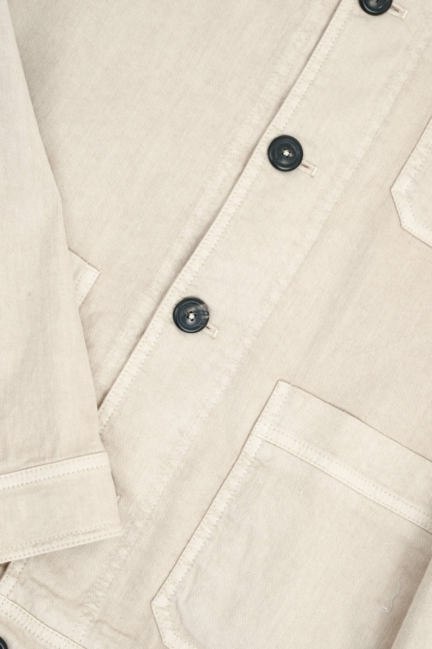 Circolo 1901 Jacke aus Leinen-Mix in Hellbeige