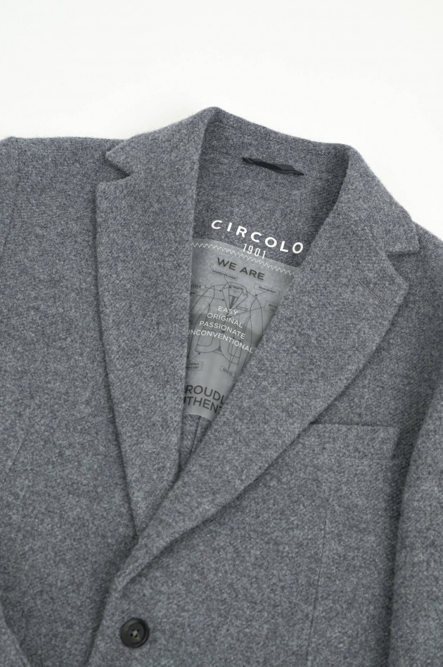 Circolo 1901 Sakko aus Woll-Cashmere-Mix in Grau
