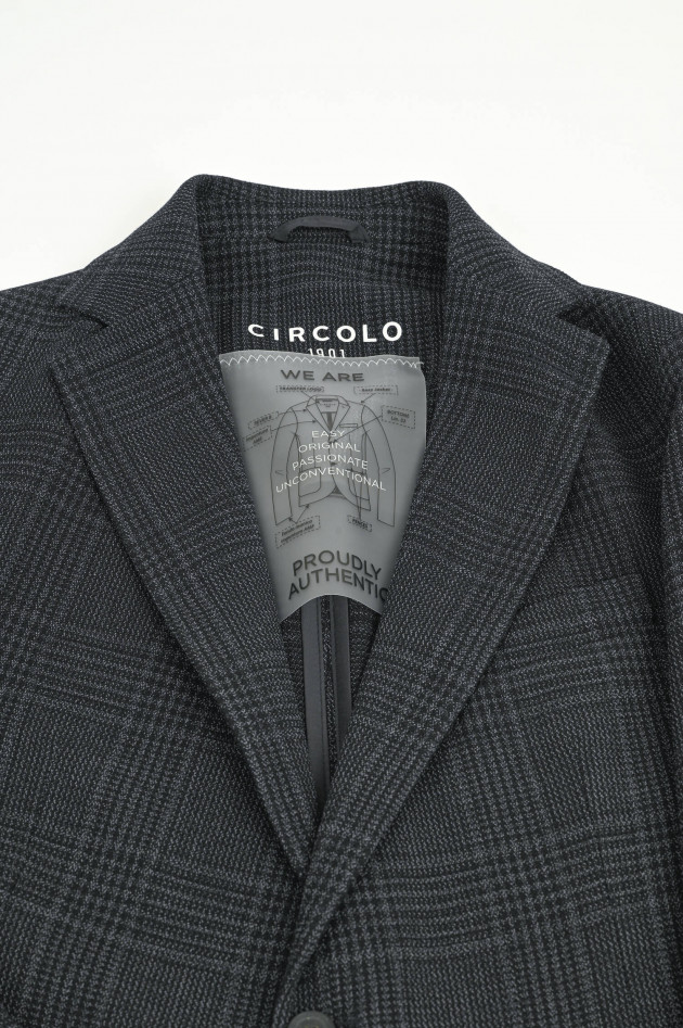 Circolo 1901  Kariertes Baumwollsakko in Grau