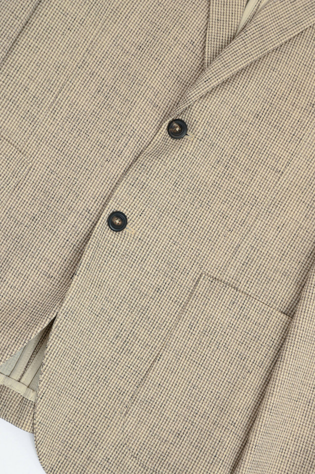 Circolo 1901 Karriertes Sakko aus Baumwolle in Beige/Taupe