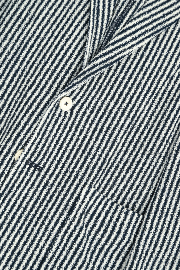 Circolo 1901 Gestreiftes Sakko mit Struktur in Schwarz/Weiß