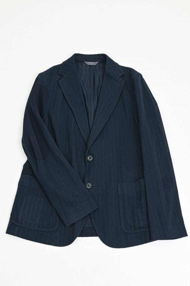 Circolo 1901 Semitransparentes Sakko in Navy gestreift