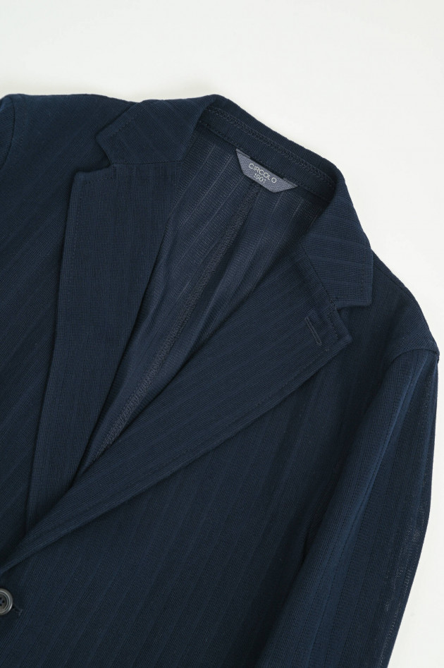 Circolo 1901 Semitransparentes Sakko in Navy gestreift