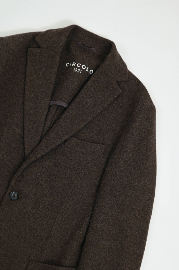 Circolo 1901 Sakko aus Woll-Cashmere-Mix in Braun
