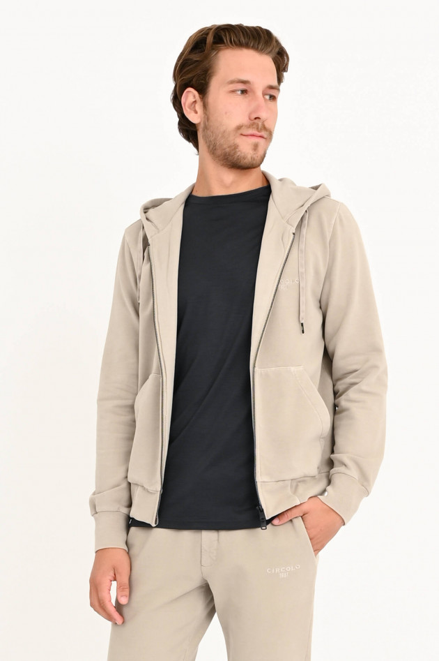 Circolo 1901 Sweat Jacke in Creme