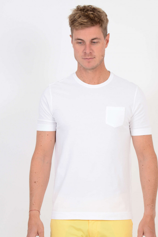 Circolo 1901 Basic Shirt mit Brusttasche in Weiß