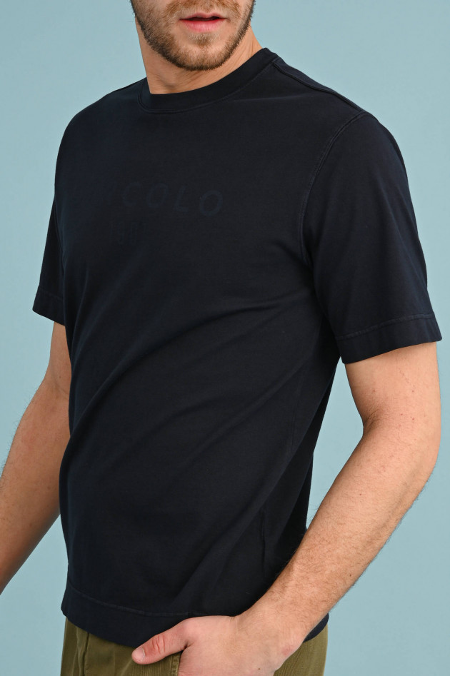 Circolo 1901 T-Shirt mit Logo-Schriftzug in Navy