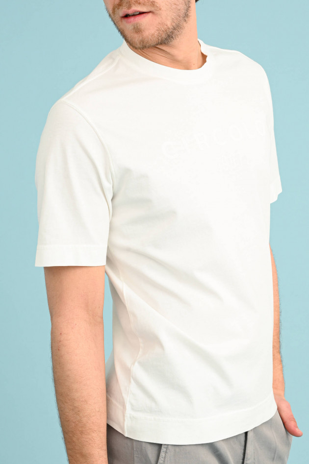 Circolo 1901 T-Shirt mit Logo-Schriftzug in Weiß