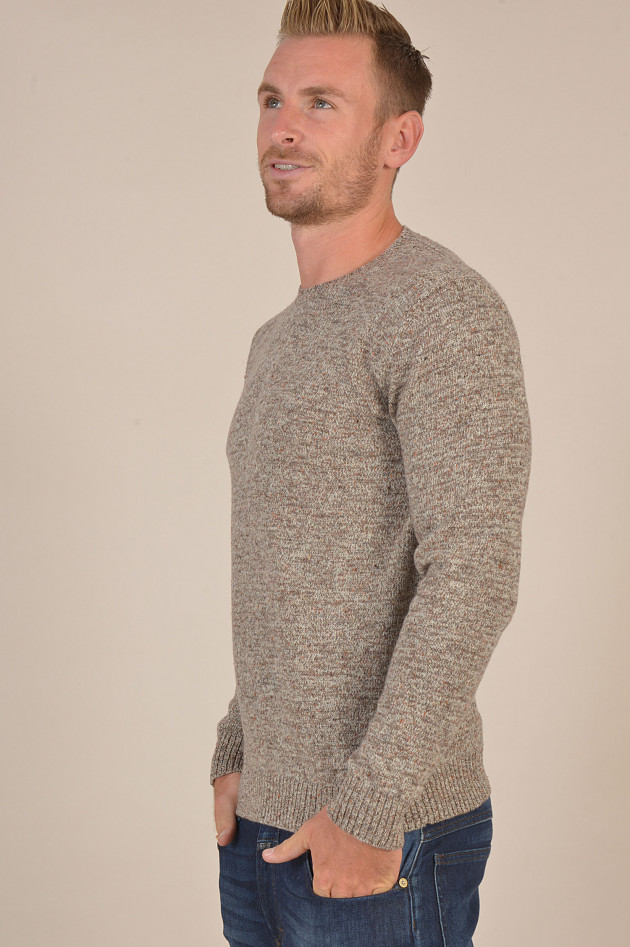 Circolo 1901 Strickpullover in Camel/Orange meliert