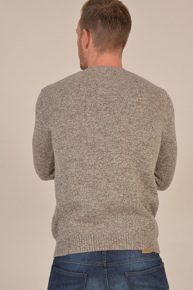 Circolo 1901 Strickpullover in Camel/Orange meliert