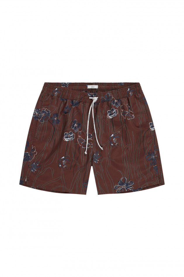 Closed Badeshorts mit Blumenmuster in Brazil Nut