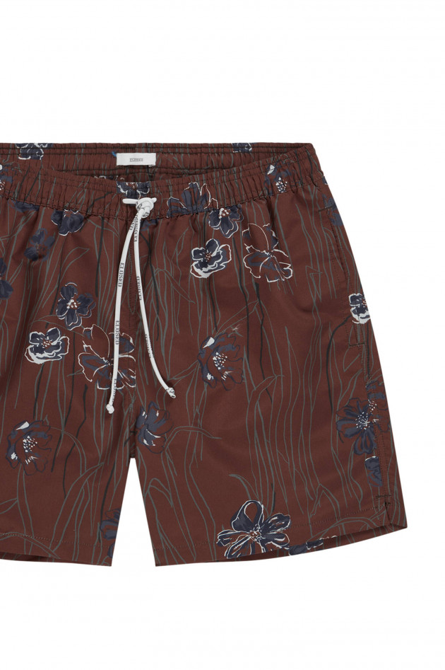 Closed Badeshorts mit Blumenmuster in Brazil Nut