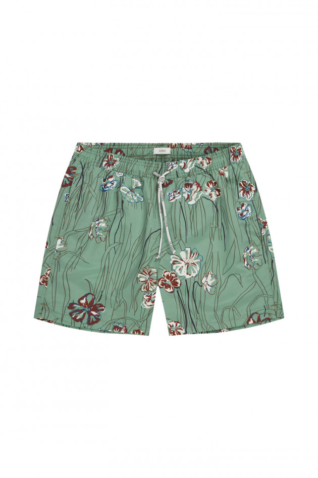 Closed Badeshorts mit Blumenmuster in Mint