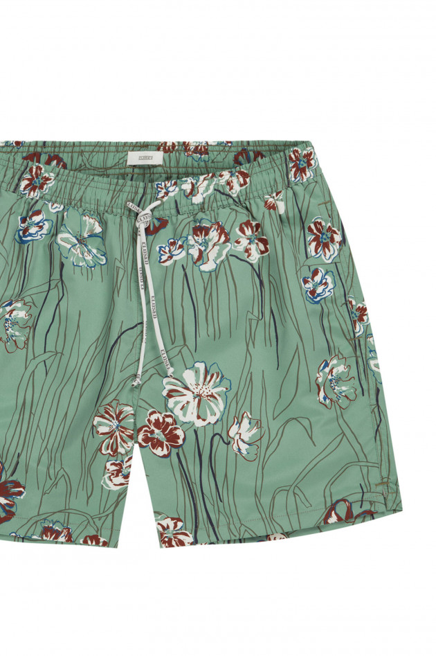 Closed Badeshorts mit Blumenmuster in Mint