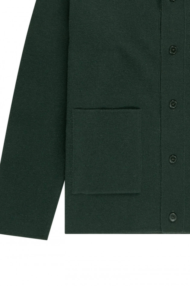 Closed Overshirt aus Wolle in Dunkelgrün