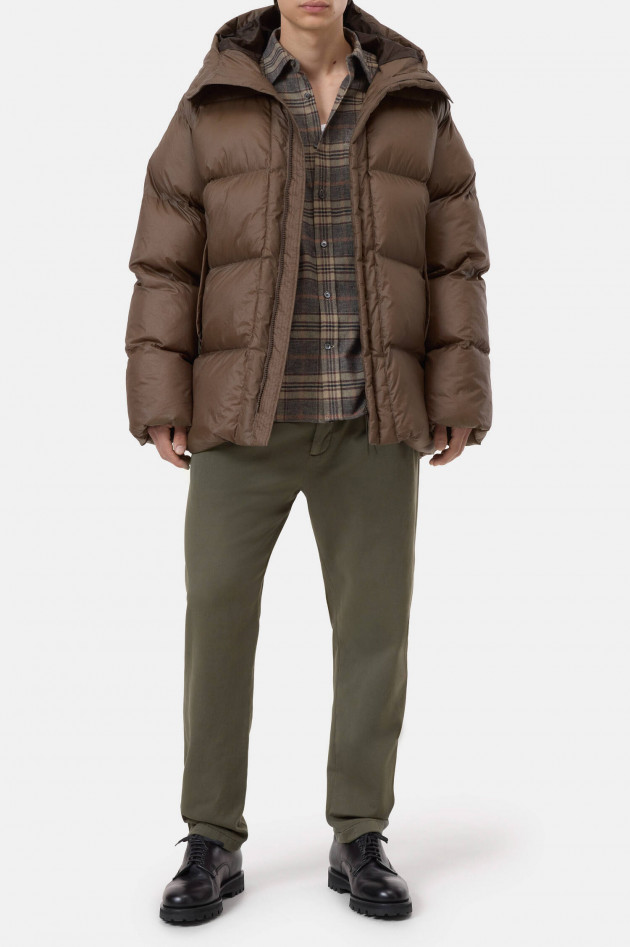 Closed Puffer-Jacket in Khaki