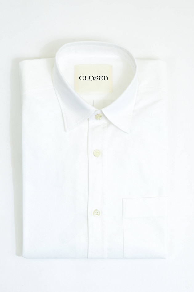 Closed Oxford Hemd in Weiß