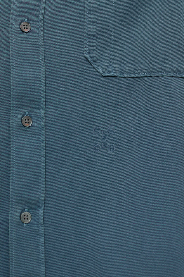 Closed Overshirt in dunklem Petrol