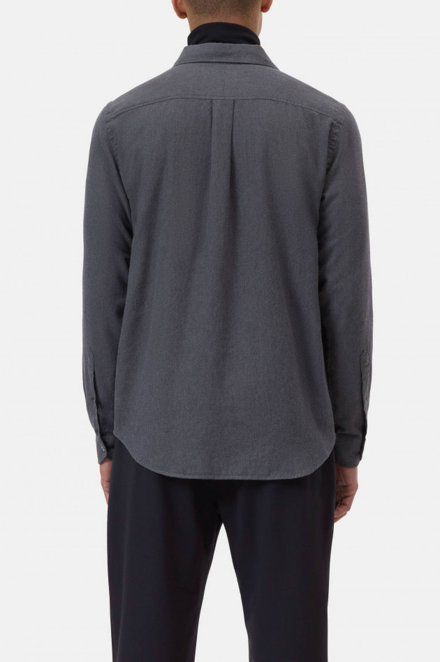 Closed Flanell-Hemd aus Baumwolle in Dark Grey