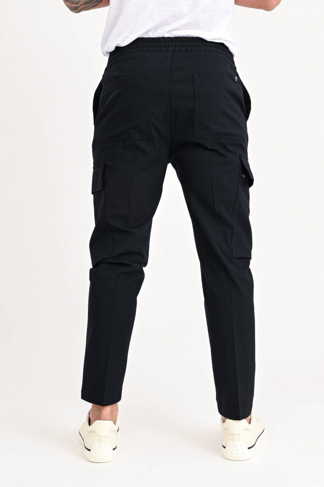 Closed Cargo-Pants aus Wollmix in Schwarz