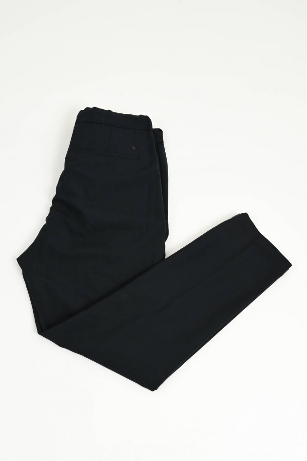 Closed Hose VIRGO aus Woll-Mix in Navy