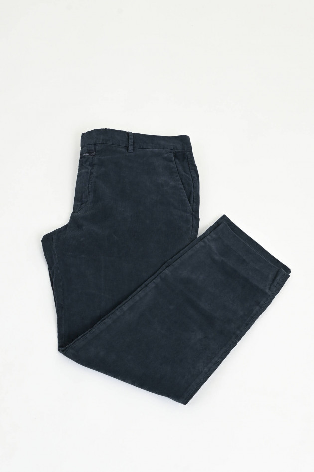 Closed Cordhose DARWIN SLIM in Dunkelblau