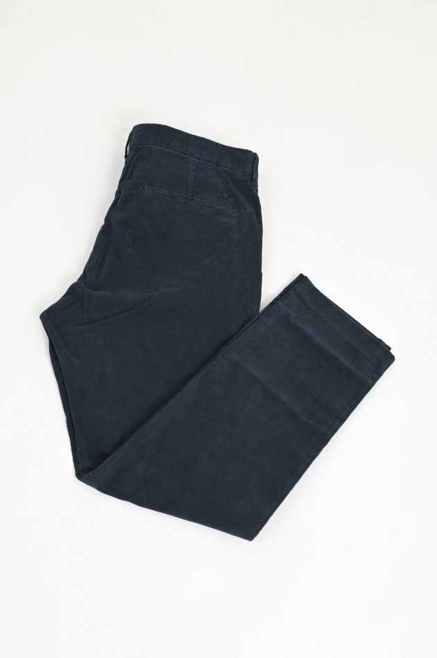 Closed Cordhose DARWIN SLIM in Dunkelblau