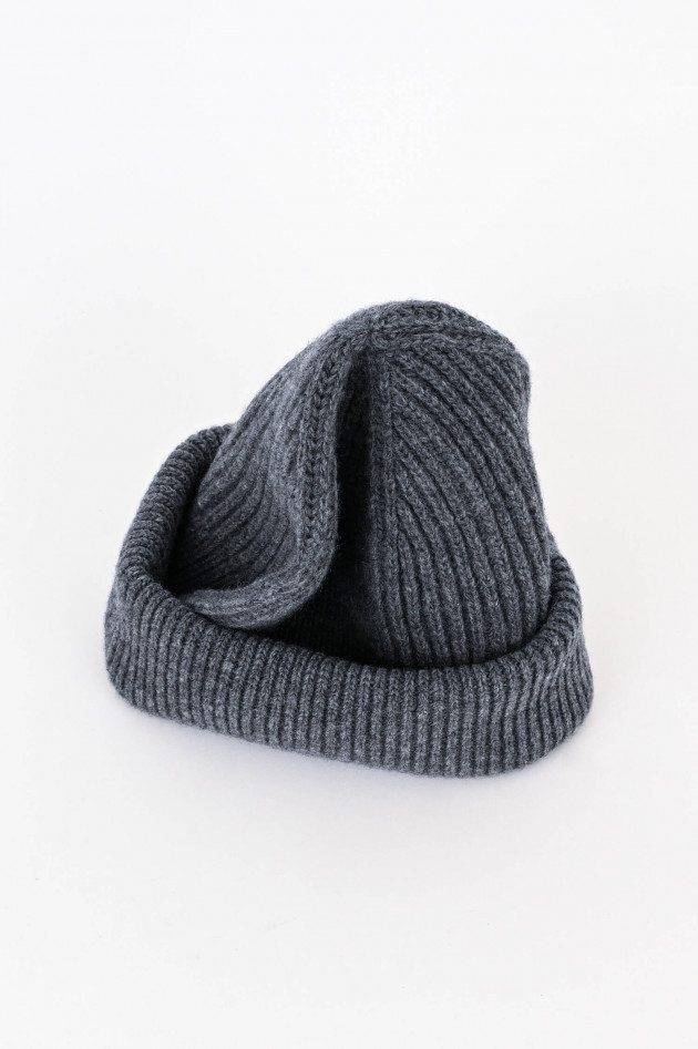 Closed Sailor Beanie aus Wolle in Grau