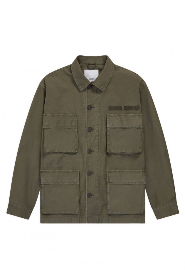 Closed Jacke in Khaki