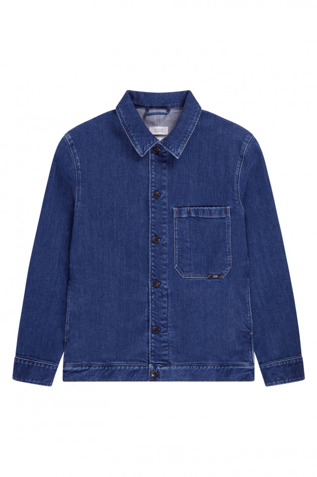 Closed Overshirt aus Denim in Mittelblau