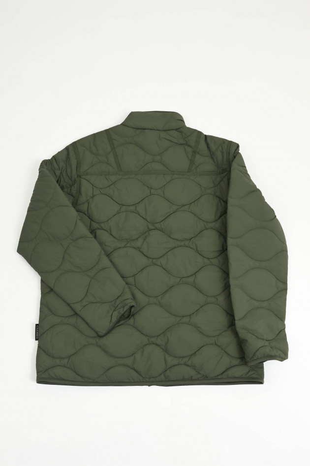 Closed Steppjacke in Oliv