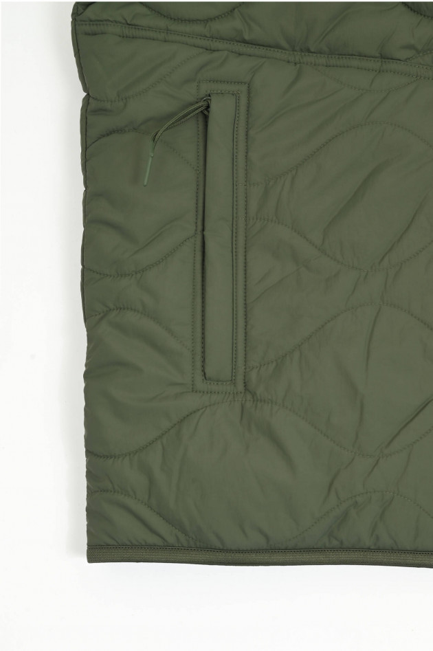 Closed Steppjacke in Oliv