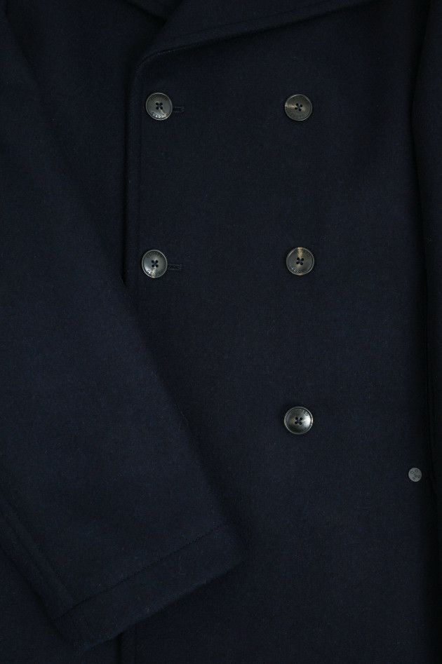 Closed Caban-Jacke aus Woll-Mix in Navy