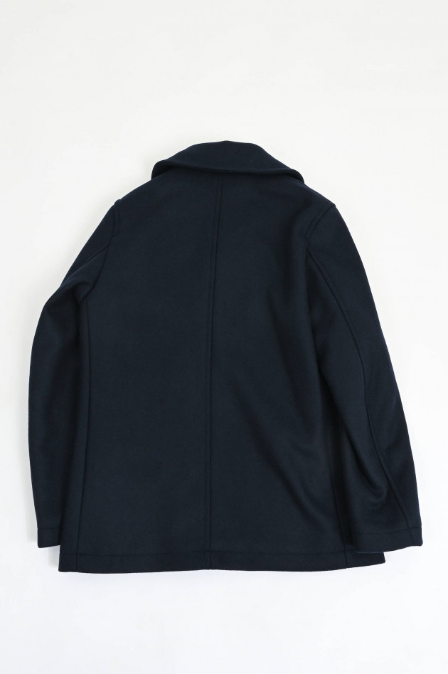 Closed Caban-Jacke aus Woll-Mix in Navy