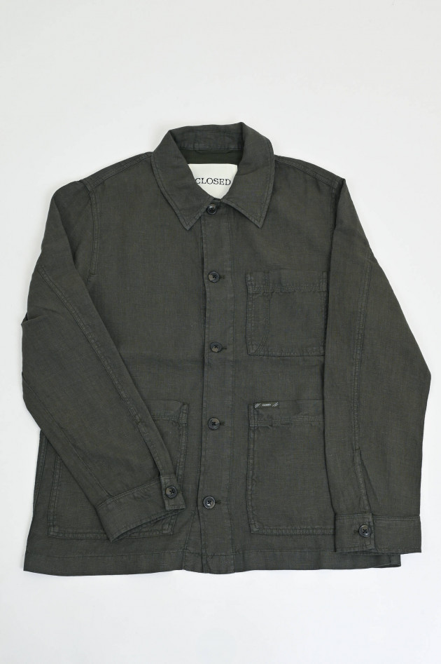 Closed Jacke aus Leinen in Pepper Grey