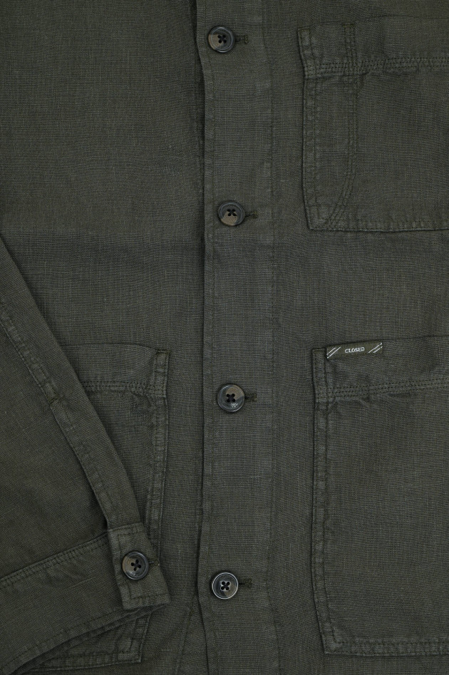 Closed Jacke aus Leinen in Pepper Grey