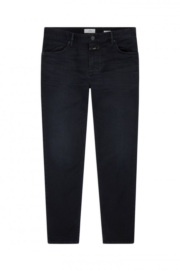 Closed Cropped Jeans in Schwarzblau