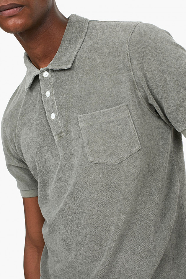 Closed Frottee T-Shirt in Oliv